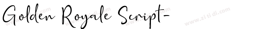 Golden Royale Script字体转换
